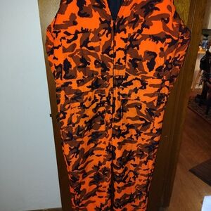 Vibrant Orange Camouflage Men's Jumpsuit